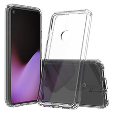 Silikon Schutzhülle Rahmen Tasche Hülle Durchsichtig Transparent 360 Grad Ganzkörper Z01J für Google Pixel 5 Klar