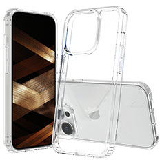 Silikon Schutzhülle Rahmen Tasche Hülle Durchsichtig Transparent 360 Grad Ganzkörper ZJ1 für Apple iPhone 16 Pro Max Klar