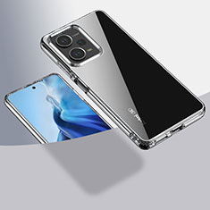Silikon Schutzhülle Rahmen Tasche Hülle Durchsichtig Transparent 360 Grad Ganzkörper ZJ1 für Xiaomi Redmi Note 12 Pro 5G Klar