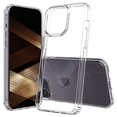 Silikon Schutzhülle Rahmen Tasche Hülle Durchsichtig Transparent 360 Grad Ganzkörper ZJ2 für Apple iPhone 14 Pro Klar