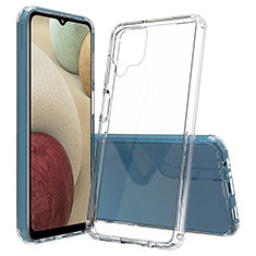 Silikon Schutzhülle Rahmen Tasche Hülle Durchsichtig Transparent 360 Grad Ganzkörper ZJ5 für Samsung Galaxy A12 Nacho Klar