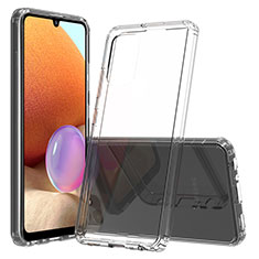 Silikon Schutzhülle Rahmen Tasche Hülle Durchsichtig Transparent 360 Grad Ganzkörper ZJ5 für Samsung Galaxy A32 5G Klar