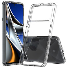 Silikon Schutzhülle Rahmen Tasche Hülle Durchsichtig Transparent 360 Grad Ganzkörper ZJ5 für Xiaomi Poco X4 Pro 5G Klar