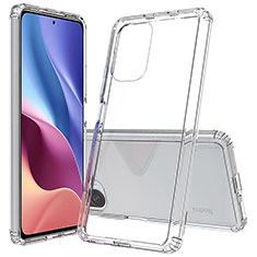 Silikon Schutzhülle Rahmen Tasche Hülle Durchsichtig Transparent 360 Grad Ganzkörper ZJ5 für Xiaomi Redmi K40 Pro 5G Klar