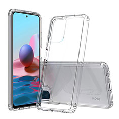 Silikon Schutzhülle Rahmen Tasche Hülle Durchsichtig Transparent 360 Grad Ganzkörper ZJ5 für Xiaomi Redmi Note 10S 4G Klar