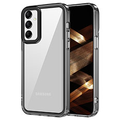 Silikon Schutzhülle Rahmen Tasche Hülle Durchsichtig Transparent AC1 für Samsung Galaxy A24 4G Schwarz