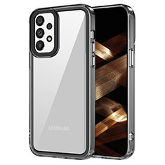 Silikon Schutzhülle Rahmen Tasche Hülle Durchsichtig Transparent AC1 für Samsung Galaxy A33 5G Schwarz