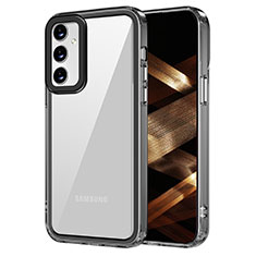 Silikon Schutzhülle Rahmen Tasche Hülle Durchsichtig Transparent AC1 für Samsung Galaxy M54 5G Schwarz