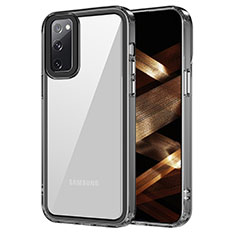 Silikon Schutzhülle Rahmen Tasche Hülle Durchsichtig Transparent AC1 für Samsung Galaxy S20 FE 4G Schwarz