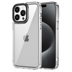 Silikon Schutzhülle Rahmen Tasche Hülle Durchsichtig Transparent AC2 für Apple iPhone 16 Pro Max Klar