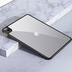 Silikon Schutzhülle Rahmen Tasche Hülle Durchsichtig Transparent für Apple iPad Pro 11 (2021) Schwarz
