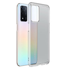 Silikon Schutzhülle Rahmen Tasche Hülle Durchsichtig Transparent für Oppo A93s 5G Rot