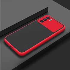 Silikon Schutzhülle Rahmen Tasche Hülle Durchsichtig Transparent für Oppo K9 Pro 5G Rot
