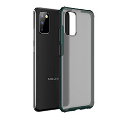 Silikon Schutzhülle Rahmen Tasche Hülle Durchsichtig Transparent für Samsung Galaxy A03s Grün