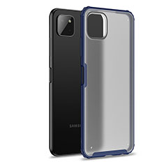 Silikon Schutzhülle Rahmen Tasche Hülle Durchsichtig Transparent für Samsung Galaxy A22s 5G Blau