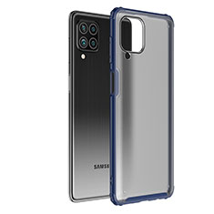 Silikon Schutzhülle Rahmen Tasche Hülle Durchsichtig Transparent für Samsung Galaxy F62 5G Blau