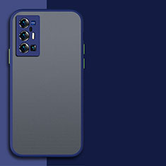 Silikon Schutzhülle Rahmen Tasche Hülle Durchsichtig Transparent für Vivo X70 Pro+ Plus 5G Blau