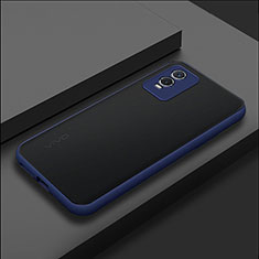 Silikon Schutzhülle Rahmen Tasche Hülle Durchsichtig Transparent für Vivo Y76s 5G Blau