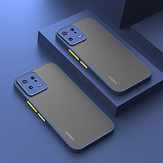 Silikon Schutzhülle Rahmen Tasche Hülle Durchsichtig Transparent für Xiaomi Mi 13 5G Blau
