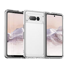 Silikon Schutzhülle Rahmen Tasche Hülle Durchsichtig Transparent J01S für Google Pixel Fold 5G Klar