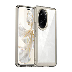 Silikon Schutzhülle Rahmen Tasche Hülle Durchsichtig Transparent J01S für Huawei Honor 100 Pro 5G Grau