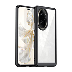 Silikon Schutzhülle Rahmen Tasche Hülle Durchsichtig Transparent J01S für Huawei Honor 100 Pro 5G Schwarz