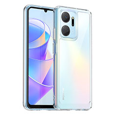 Silikon Schutzhülle Rahmen Tasche Hülle Durchsichtig Transparent J01S für Huawei Honor X7a Klar