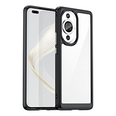 Silikon Schutzhülle Rahmen Tasche Hülle Durchsichtig Transparent J01S für Huawei Nova 11 Pro Schwarz