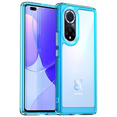 Silikon Schutzhülle Rahmen Tasche Hülle Durchsichtig Transparent J01S für Huawei Nova 9 Pro Blau