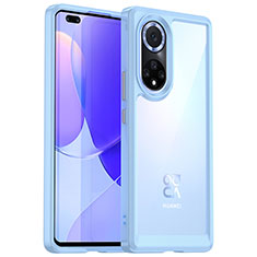 Silikon Schutzhülle Rahmen Tasche Hülle Durchsichtig Transparent J01S für Huawei Nova 9 Pro Hellblau