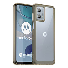 Silikon Schutzhülle Rahmen Tasche Hülle Durchsichtig Transparent J01S für Motorola Moto G53j 5G Grau