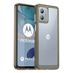 Silikon Schutzhülle Rahmen Tasche Hülle Durchsichtig Transparent J01S für Motorola Moto G53y 5G Grau