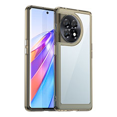 Silikon Schutzhülle Rahmen Tasche Hülle Durchsichtig Transparent J01S für OnePlus Ace 2 Pro 5G Grau