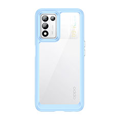 Silikon Schutzhülle Rahmen Tasche Hülle Durchsichtig Transparent J01S für Oppo K9S 5G Blau