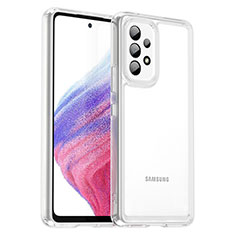 Silikon Schutzhülle Rahmen Tasche Hülle Durchsichtig Transparent J01S für Samsung Galaxy A53 5G Klar