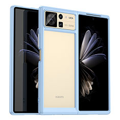 Silikon Schutzhülle Rahmen Tasche Hülle Durchsichtig Transparent J01S für Xiaomi Mix Fold 2 5G Blau