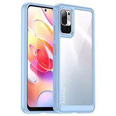 Silikon Schutzhülle Rahmen Tasche Hülle Durchsichtig Transparent J01S für Xiaomi POCO M3 Pro 5G Blau