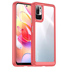 Silikon Schutzhülle Rahmen Tasche Hülle Durchsichtig Transparent J01S für Xiaomi POCO M3 Pro 5G Rot