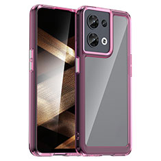 Silikon Schutzhülle Rahmen Tasche Hülle Durchsichtig Transparent J01S für Xiaomi Redmi Note 13 5G Pink