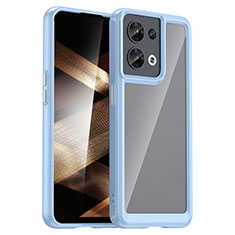 Silikon Schutzhülle Rahmen Tasche Hülle Durchsichtig Transparent J01S für Xiaomi Redmi Note 13 Pro 5G Blau