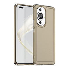 Silikon Schutzhülle Rahmen Tasche Hülle Durchsichtig Transparent J02S für Huawei Nova 11 Pro Grau