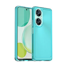 Silikon Schutzhülle Rahmen Tasche Hülle Durchsichtig Transparent J02S für Huawei Nova 11i Blau