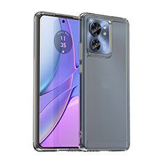 Silikon Schutzhülle Rahmen Tasche Hülle Durchsichtig Transparent J02S für Motorola Moto Edge (2023) 5G Grau