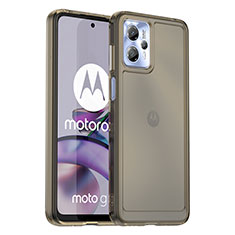 Silikon Schutzhülle Rahmen Tasche Hülle Durchsichtig Transparent J02S für Motorola Moto G13 Grau