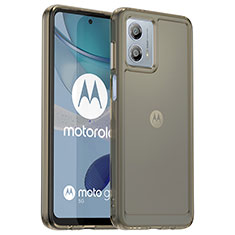 Silikon Schutzhülle Rahmen Tasche Hülle Durchsichtig Transparent J02S für Motorola Moto G53y 5G Grau