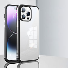 Silikon Schutzhülle Rahmen Tasche Hülle Durchsichtig Transparent LD1 für Apple iPhone 13 Pro Max Silber