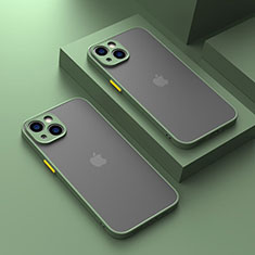 Silikon Schutzhülle Rahmen Tasche Hülle Durchsichtig Transparent LS1 für Apple iPhone 14 Grün