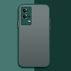 Silikon Schutzhülle Rahmen Tasche Hülle Durchsichtig Transparent M01 für Vivo iQOO 8 Pro 5G Grün