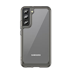 Silikon Schutzhülle Rahmen Tasche Hülle Durchsichtig Transparent M03 für Samsung Galaxy S21 FE 5G Grau