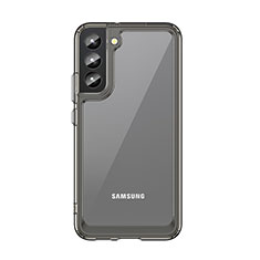 Silikon Schutzhülle Rahmen Tasche Hülle Durchsichtig Transparent M03 für Samsung Galaxy S22 Plus 5G Grau